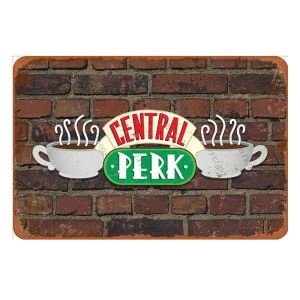 Perk Perk rétro Signe de la plaque affiche vintage décor mural de plaque pour bar Cafe Garden Chambre Bureau Hotel Metal Plate Mur