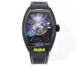 Central Tourbillon Watches Barrel Case cuenta con un movimiento de autocontrol FM CX 40T-CTR con una frecuencia swing de 28800 VPH por hasta 4 días de reserva de energía