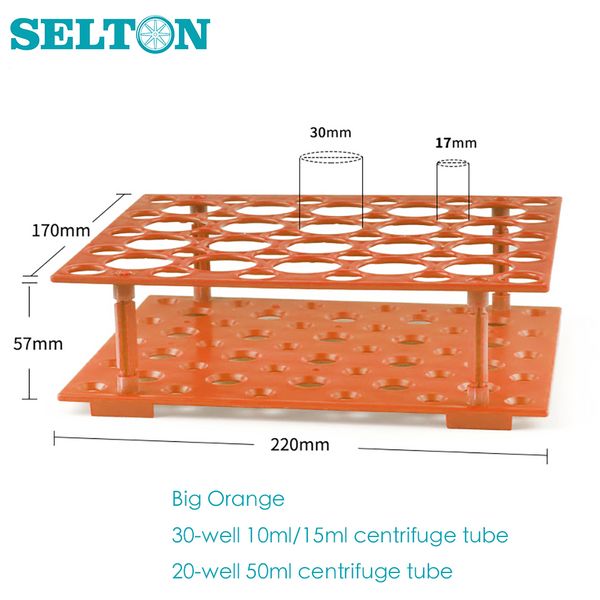 Centrifugeuse de tube rack en plastique détachable 10ml 15 ml 50 ml de laboratoire de laboratoire double usage 10 18 20 30 puits trous