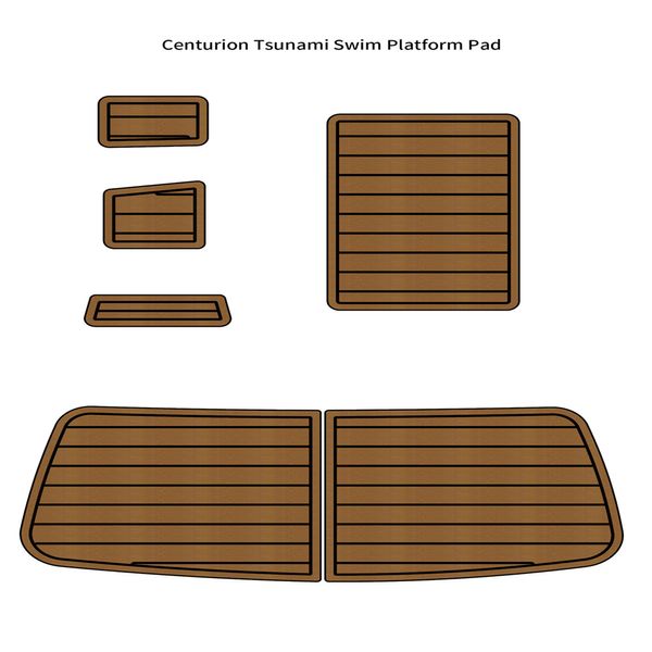 Centurion Tsunami Swim Platform Step Pad Boat EVA Espuma Teca Floor Mat Flooring