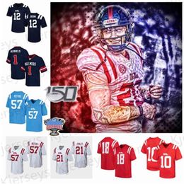 Maillot de football Ceo2021 Sugar Bowl Ole Miss Rebels 2 Matt Corral Jerrion Ealy Elijah Moore John Rhys Plumlee Snoop Conner Jonathan Mingo Casey