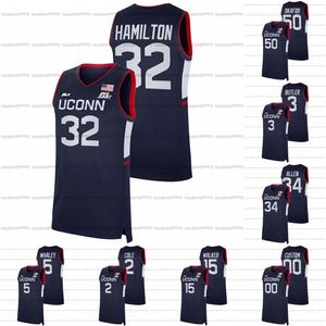 CEOA3740 NCAA UConn Huskies Jersey College Basketball Jesaja Whaley Kemba Walker Adama Sanogo Ray Allen Jeremy Lamb Andre Jackson Rudy Gay R.J. Stimulans