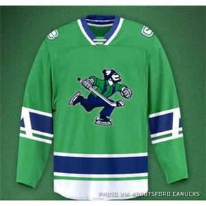 CEOC202 Johnny Canuck AHL 2021 Jersey de hockey personnalisé n'importe quel numéro et nom pour hommes pour femmes
