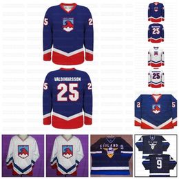 CeoC202 Team Iceland Hockey Jersey Gold Athletic Rare Grailed avec Patch borizcustom Maillots Personnalisés N'importe quel Numéro Nom Tous Cousus