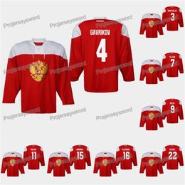 CeoMit Russie Vladislav Gavrikov Maillot du Championnat du monde IIHF 2019 Dinar Khafizullin Ivan Telegin Dmitry Orlov Evgeni Malkin Artyom Anisimov