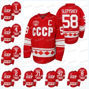 Ceomitness Team Russische hockey CCCP 75e verjaardag Jersey Anton Slepyshev Kirill Kirsanov Corban Knight Matvei Michkov Anton Burdasov Chay Genoway