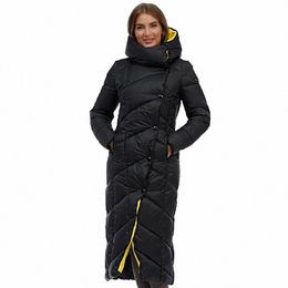 Ceprask Nueva chaqueta de plumón para mujer Parkas de invierno con capucha Abrigo acolchado para mujer LG Tamaño grande Outwear Cálido Cott Ropa clásica a2zx #
