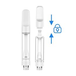 Cartucho de vaporizador de cerámica completo del atomizador de cerámica de 0,5 ml y 1,0 ml compatible con todo el vidrio Pyrex de 510 baterías