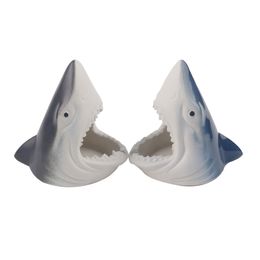 Cendrier en céramique décoration cadeau maison cendrier personnalité créative forme de requin peut être personnalisé accessoires en gros