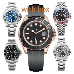 Keramische bezel heren RLX-horloge 126655-002 roségoud automatisch ontwerper u1 2813 horloge duikplichtofficier mechanisch lichtgevend horloge 40 mm horloge aaa waaks luxe de horloge