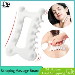 Corps en céramique Gua Sha planche de Massage drague méridiens Stimulation des points d'acupuncture visage levage peau grattage plaque rouleau masseur 231220