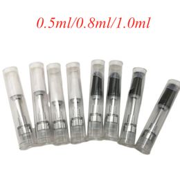 Keramische cartridge 0,5 ml 0,8 ml 1,0 ml 510 draadverstuiver Leeg 2,0 mm dikke oliegaten Karren Logo aanpassen 4 stuks Olie-inlaatgaten in PVC-buizen TH205