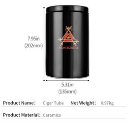 Jar en céramique Cigar Humidor, tube de cigarette stocké pour le tabac pour les voyages à domicile, le tabac, la boîte à tobacc en humidifier, grand, nouveau