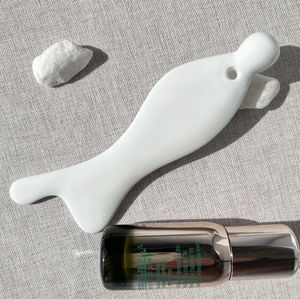 Outils pour le visage Gua Sha en céramique, porcelaine en forme de poisson, grattage, Massage du visage, beauté du cou, outils de soins de la peau, relaxation musculaire du corps, Anti-âge