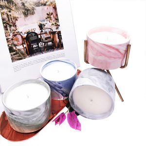Keramische pot aromatherapie kaars diy festival verjaardag geschenken geurende kaars thee grapefruit vanille kersen geurende kaarsen