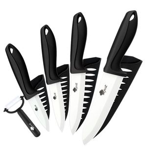 Keramikmesser-Set, 3, 4, 5, 6 Zoll, für Küche, Obst, Gemüse, zum Schneiden, Zirkonium, weiße Klinge, Kochmesser