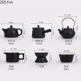 Céramique Kung Fu Tea Set Japonais Portable Thé à thé.