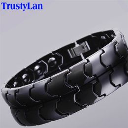 Keramische mannen armband vrouwelijke heren s voor vrouwen accessoires gezondheid magnetische germanium therapie energie paar 211124