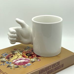 Tasse en céramique créative pouce comme tasse tasses à café tasses à lait mignonnes Drinkware LT709