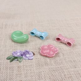 Ornements en céramique exportés vers le japon, porte-baguettes en céramique avec nœud en fleur de cerisier unique, solide, classique japonais, K-008