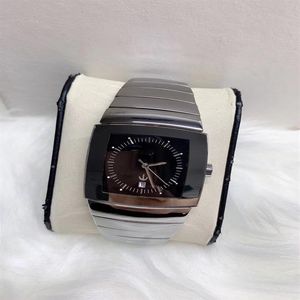 Keramisch vierkant klassiek horloge voor mannen mannelijke horloges Japan Quartz Movement Auto datum 2315