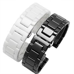 Ceramic Strap 20 22 mm kettingarmband voor Xiaomi Amazit Samsung Gear S3 S2 Strap Galaxy Watch 46 42 45 mm Sport Watchbands Belt H0915