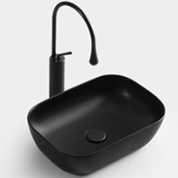 Lavabo de cerámica lavabo de baño color sólido mini buque de baño fregadero balcón de hotel minimalista moderno lavavajillas a mano desagüe