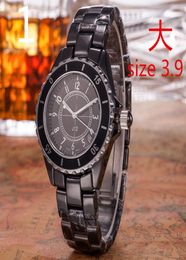 Montre en céramique blanche Xiaoxiang j 12 Women039s Quartz étanche bouton papillon Lovers2248983