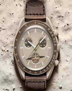 Keramische pols horloge Moonwatch Movement Designer horloges kwarts Montres Mouvement Smart horloges roestvrijstalen goud lichtgevende sport 8968614