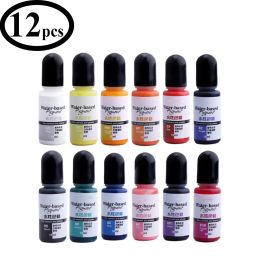 Céramique 12 couleurs 10 ml Gypse de ciment Pigment teinture liquide Dyeing à la main