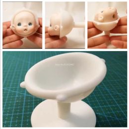 Céramics OB11 Soft Pottery Doll Head Moule Moule de moule à main Poupée à outils Auxiliaire Puppet L'outil de fabrication peut être utilisé à plusieurs reprises