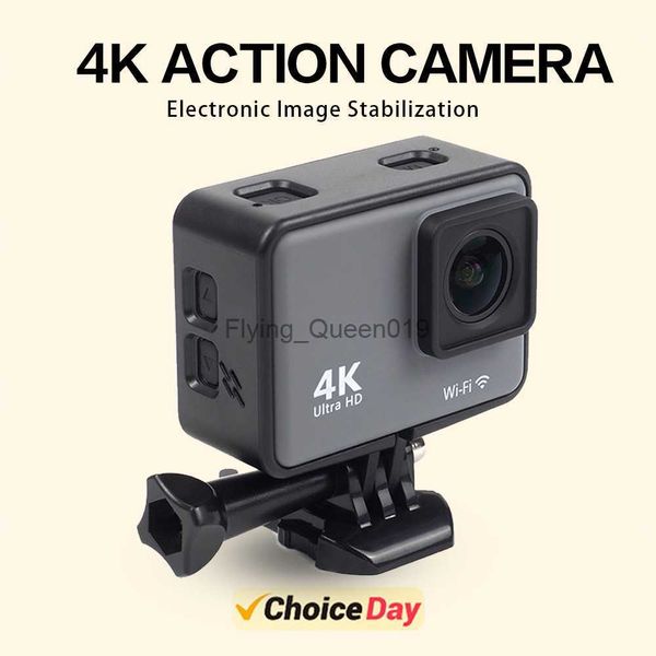Caméra d'action Anti-secousse WiFi CERASTES 4K/60FPS avec écran de télécommande enregistreur de conduite de caméra de Sport étanche HKD230828