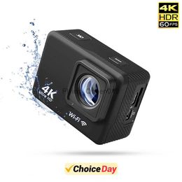 CERASTES Actiecamera 4K 60FPS WiFi Anti-shake Met afstandsbediening Scherm Waterdichte sportcamera drive recorder EIS HKD230828