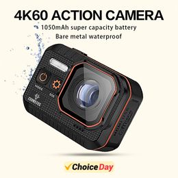 Camera de acción de CERASTES 4K60FPS con pantalla de control remoto Pantalla de agua impermeable Sport Drive Recorder Sports Camera Camban Cam 240430
