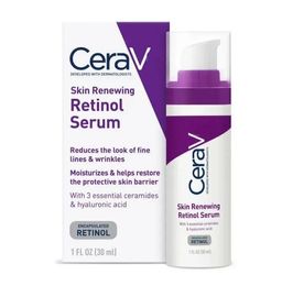 Ceraves Skin Serum Essence Cream Serum voor het gladstrijken van fijne lijntjes en huid Ounce/30 ml Ceraves Hydraterende Foundation Primer