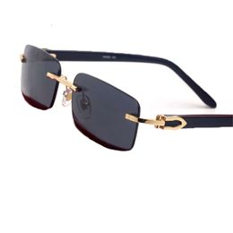 Certi Glesses Buffalo Horn Gafas de sol para hombre Mujeres Clásico Cuadrado Ocio Gafas rectangulares Marcos de moda multicolor Gafas de sol al por mayor con caja Lunette