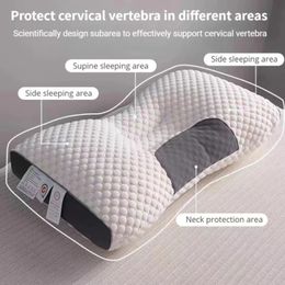 Almohada de cuello ortopédico cervical para ayudar a dormir y proteger el cuello de almohada de fibra de soja doméstica núcleo de almohada 240327