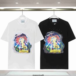 Ceseblanca Hommes T-shirts Petite Marque Populaire D'été À Manches Courtes Spacehorse Vaisseau Spatial 3d Anime Imprimer Lâche T-shirt À Col Ras Du Cou