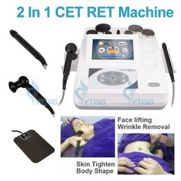 CET RET Diathermy Monopolaire RF -machine voor anti rimpel lichaam afslankt tecar fysiotherapie 2 in 1