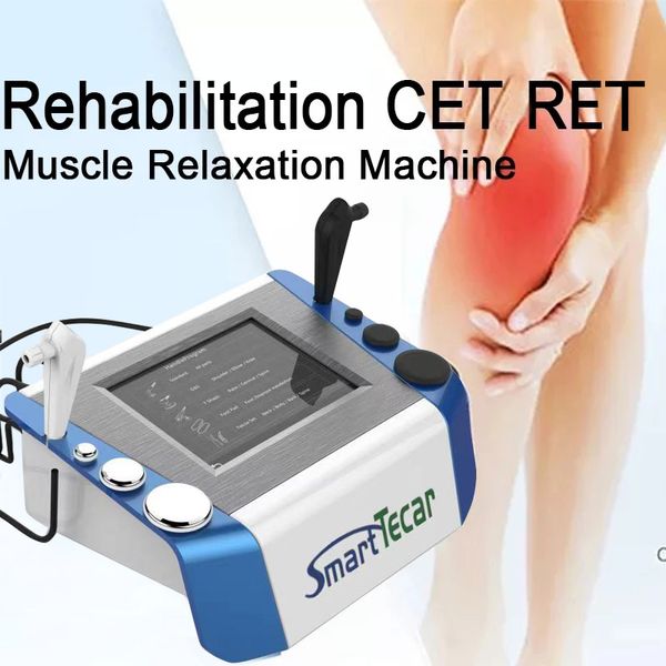 CET Ret Smart Diathermy Tecar Therapy Health Gadgets 300W RF pour le thérapeute sportif de réhabilitation sportive 448 kHz Smart Tecar Façage physique Machine physique pour la douleur corporelle