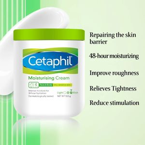 Cetaphil Crème Hydratante Visage Et Corps Lotion Hydratante Améliore La Rugosité De La Peau Aucune Stimulation Pour Les Peaux Sèches Et Sensibles 500g