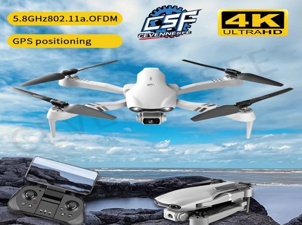 Cevennesfe New F10 Drone 4K Drones GPS profesionales con cámara HD 4K Cámaras RC Helicóptero 5G WiFi FPV Drones Quadcopter Toys4337608