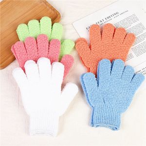 CExfoliating Gloves Double Sided Exfoliating Bath Gloves Nylon Colorful Shower Gloves for Men Women Beauty Spa Massage Shower Deep Clean Body Skin FMT2107