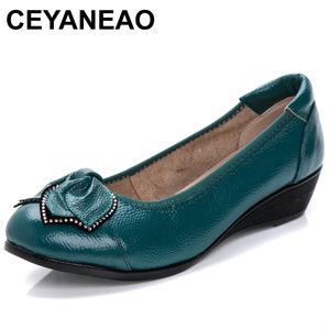 CEYANEAO NOUVELLE FEMMES D'ÉTÉ COUVELLES VÉLICATIONS CUIR CUIR CONFORTS BOUCLE FLATES NURECTRÉ CONCUSTÉ BALLET FLATSC043