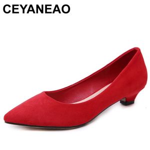 Ceyaneao Spring herfst Moeder mode schoenen lage hakken feest groot formaat banket dames vrouw pumpse822 240110