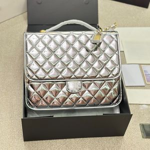 CF Sac Femmes Miroir PEINT PEINT CUIR SACKPACKENT DESCRIR DES FEMMES CC CC Classic Mandted Diamond Pattern Fashion Backpack for Women