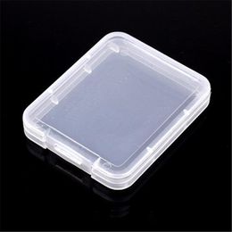 Boîtes de boîtiers en plastique porte-cartes mémoire Standard Transparent MS boîte blanche mallette de rangement pour TF micro XD étui pour carte SD