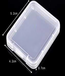 CF -kaart Plastic Kastdoos Transparante standaard geheugenkaarthouder MS White Box Storage Case voor TF Micro XD SD Card Case3632038