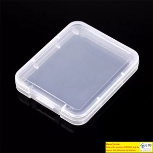 Carte CF Rhiannon Protection boîtier portable Pure Couleur transparente Boîtes de rangement en plastique transparent faciles à transporter