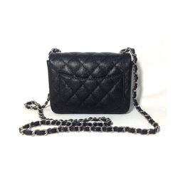 Bolso MINI clásico con solapa de cadena CLASSIQUE CF A35200. Neceser, Piel caviar,Piel de cordero. ¡¡¡NO SE VENDE POR SEPARADO!!! Pedido del cliente